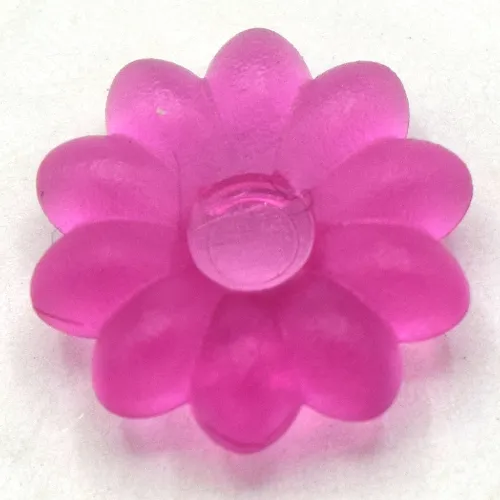 Clikits Icon, Flower 2 x 2 Small, 10 Petals with Pin [Frosted]