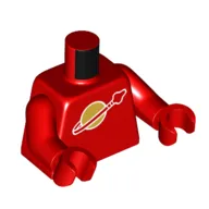 Torso Classic Space Logo print, Red Arms and Hands