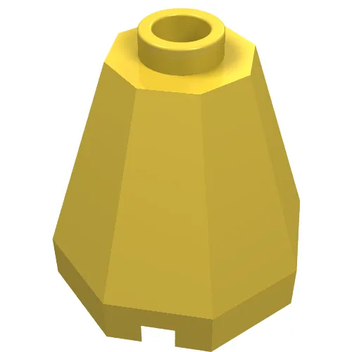 Cone 2 x 2 x 1 2/3 Octagonal, Open Stud