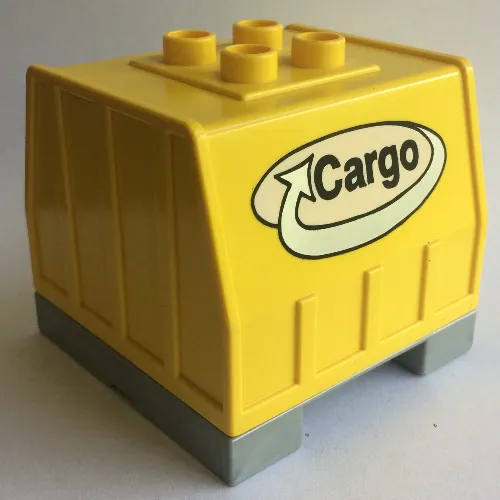 Duplo Train, Intelligent Train Freight Container with Sound and Cargo Logo Print