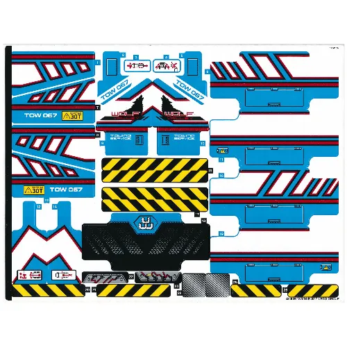 Sticker Sheet for Set 42070-1