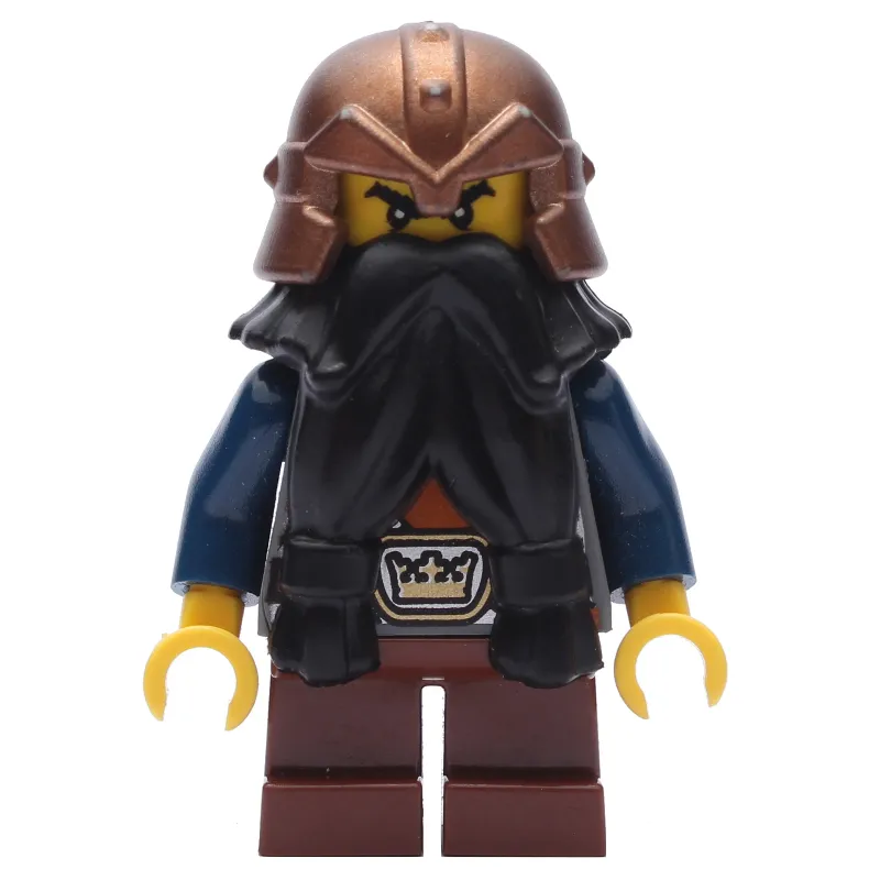 Dwarf, Black Beard, Copper Helmet