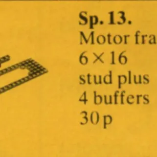 Train Motor Plate with Buffers