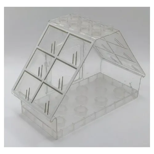 Duplo Building House 4 x 8 x 5 with Window Opening with White Windows print