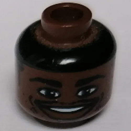 Minifig Head NBA Ray Allen Print [Blocked Open Stud]