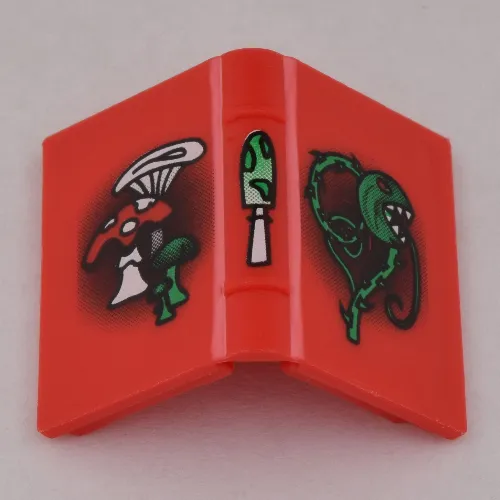 Book 2 x 3 with Mushrooms and Vine Print