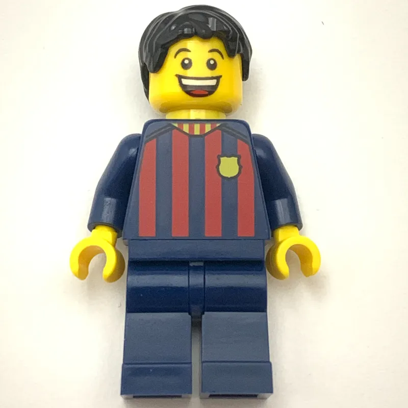 FC Barcelona Fan - Dark Blue Legs, Black Short Hair