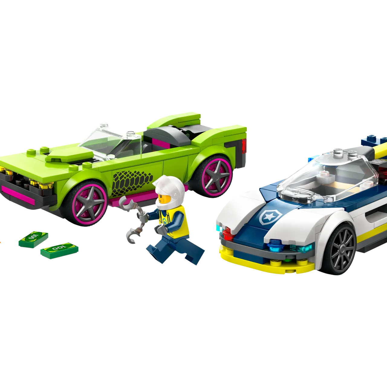 Police Car and Muscle Car Chase