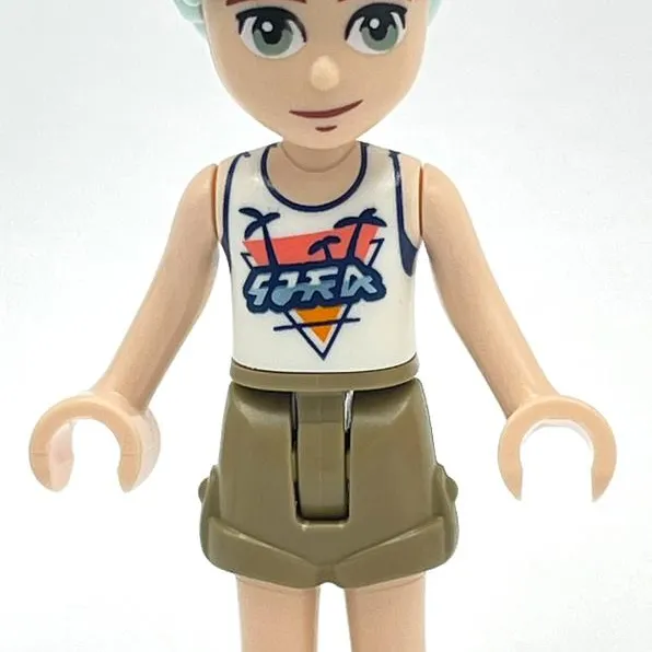 Charli - White Shirt, Dark Tan Pants