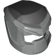 Helmet, Mech with Open Visor Small and Metallic Silver Print