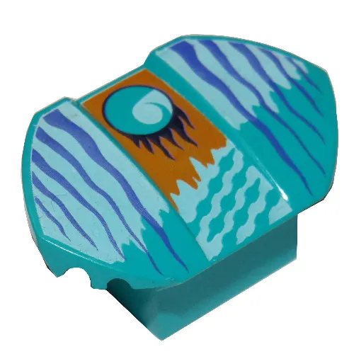 Brick Curved 2 x 2 x 1 with Wings and Loopin Print