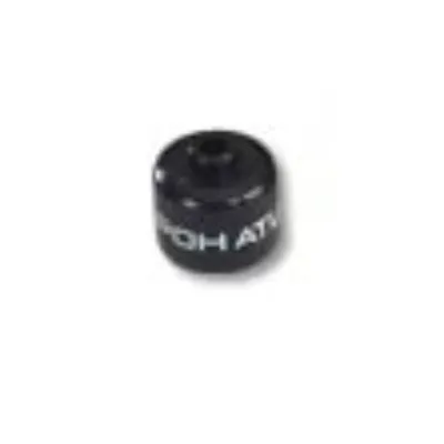 Pen Bead, Round Large, Curved Edges / Cylinder with 'POHATU' Print