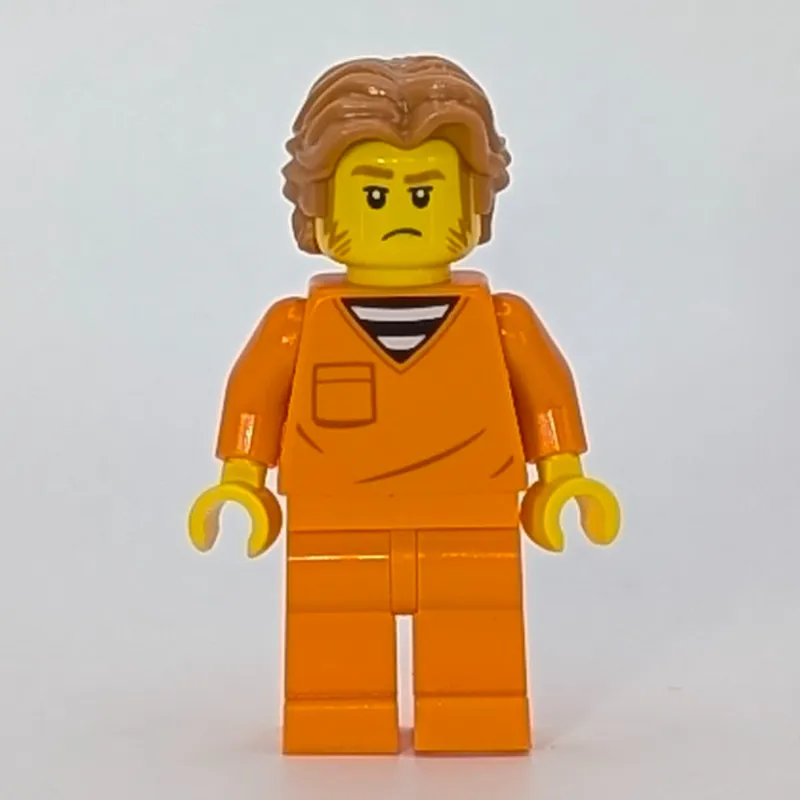 Criminal, Orange Prison Jumpsiut, Medium Nougat Hair