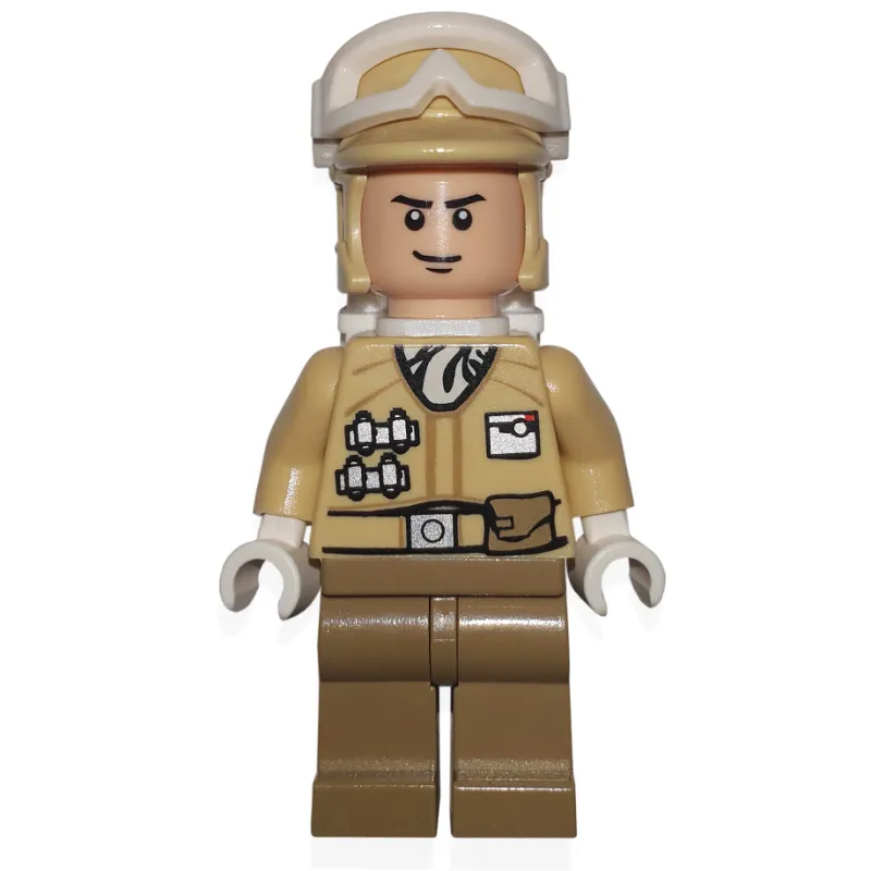 Rebel Trooper in Hoth Uniform, Tan Hat, Black Chin Line