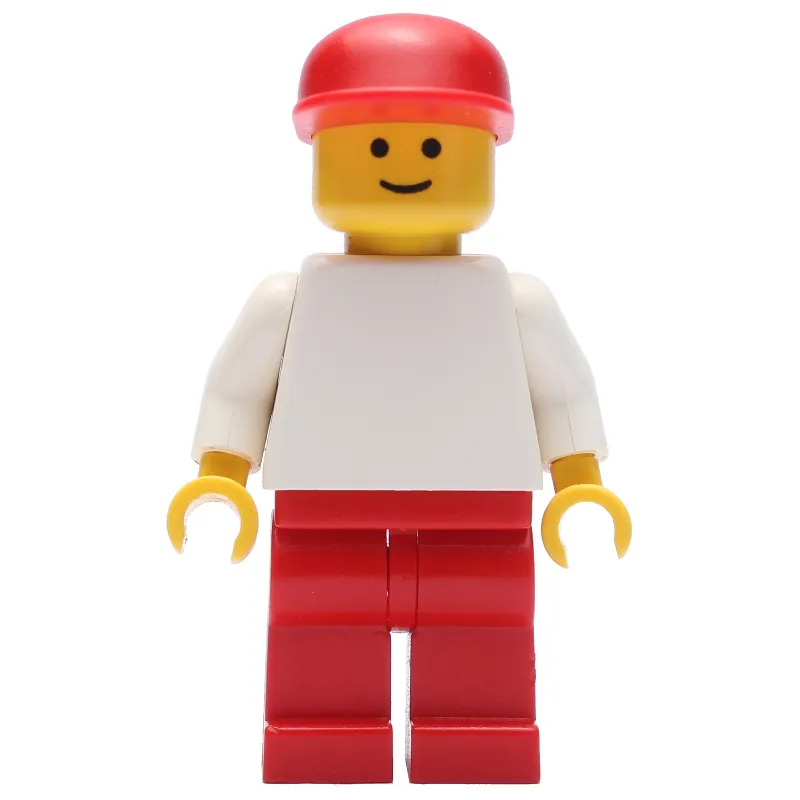 Man, White Torso, Red Legs, Red Cap (3626b Head)