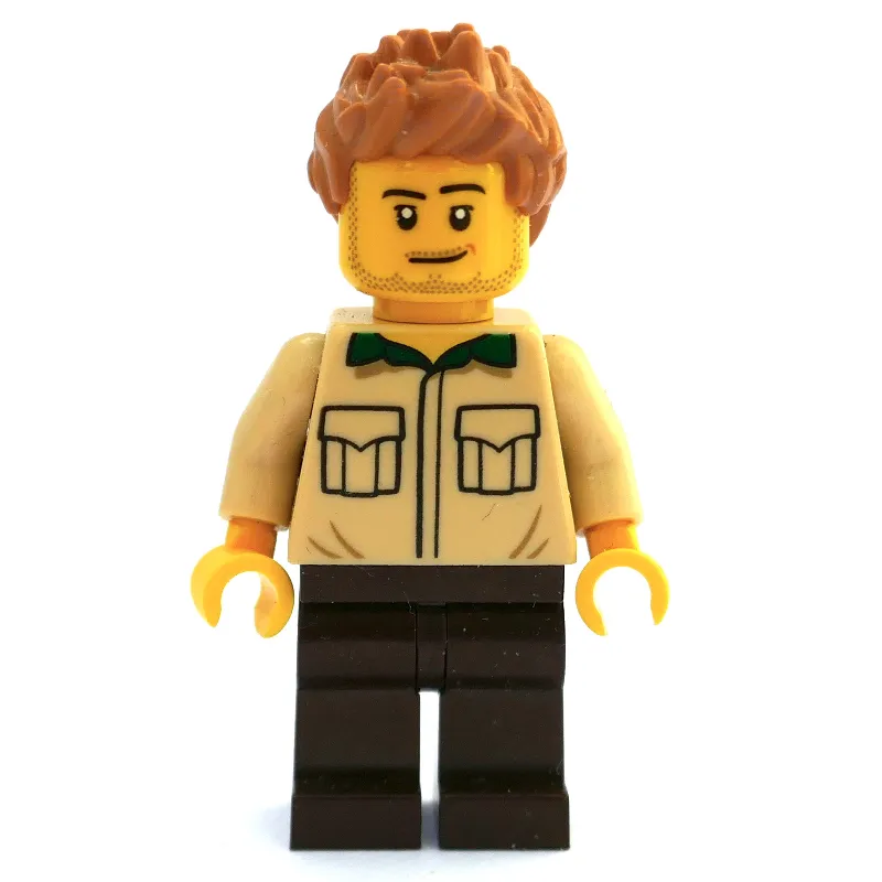 Tan Torso, Dark Brown Legs, Medium Nougat Legs