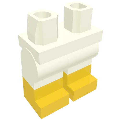 Hips with White Legs and Yellow Boots Pattern