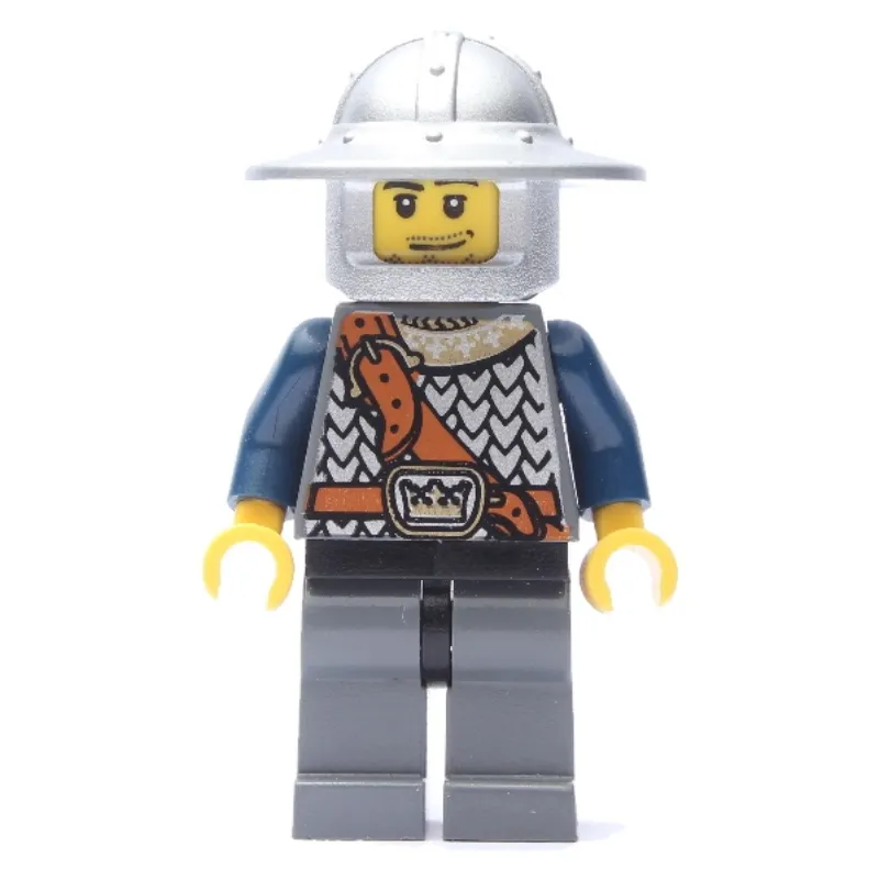 Knight, Dark Blue, Wide Brim Helmet, Stubble