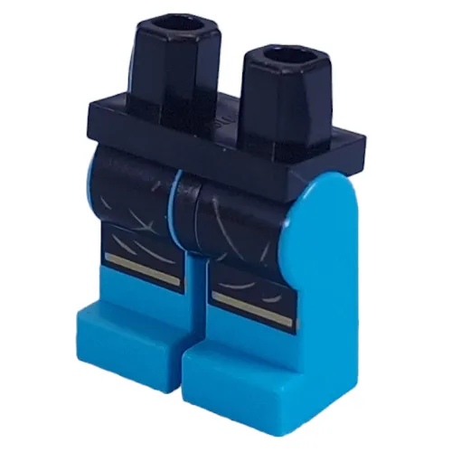 Hips and Dark Azure Legs with Black Apron, Tan Hairs, Gold Trim print