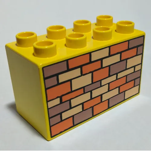Duplo Brick 2 x 4 x 2 with Bricks Print