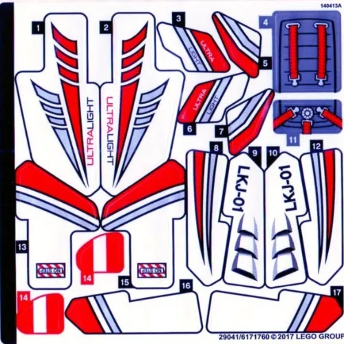 Sticker Sheet for Set 42057-1