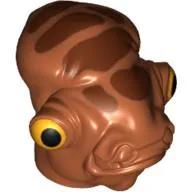 Minifig Head Special, Mon Calamari with Large Brown Spots Print