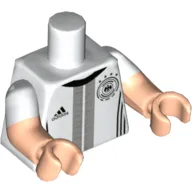 Torso, Dual Molded Arms, Adidas and DFB Logos / 'KRUSE 23' Back Print, White Sleeves Pattern, Light Nougat Arms and Hands