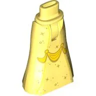 Minidoll Hips and Full Length Skirt with Silver Starts, Yellow Ribbon print