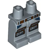 Hips and Sand Blue Legs with Pockets, Belt and Silver Kneepads Print (Jack McHammer)