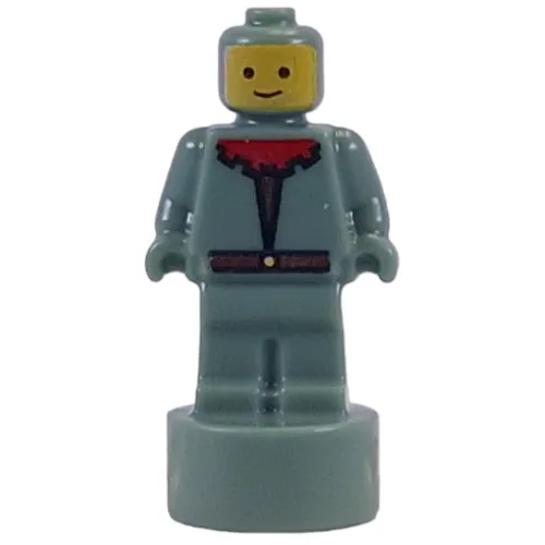 Minifig Trophy Statuette, Forestman, Red Collar print