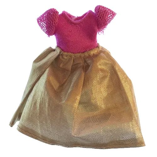 Belville, Dress, Child, Long, Short Net Sleeves, Gold Skirt