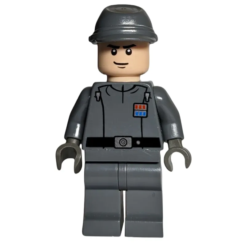 Imperial Officer / Captain / Commandant / Commander, Dark Bluish Gray Uniform, Cavalry Cap, Black Hands