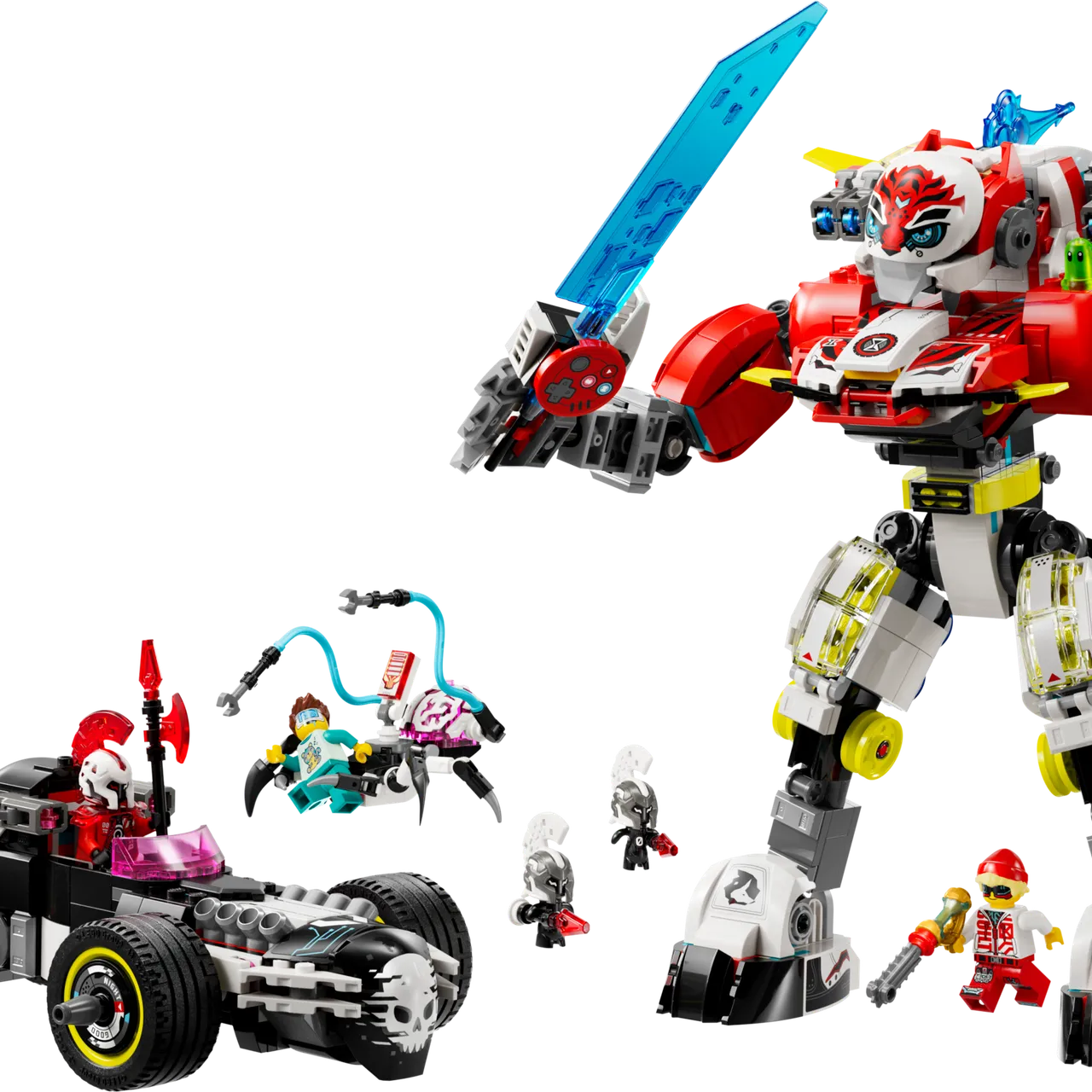 Cooper's Tiger Mech & Zero's Hot Rod Car