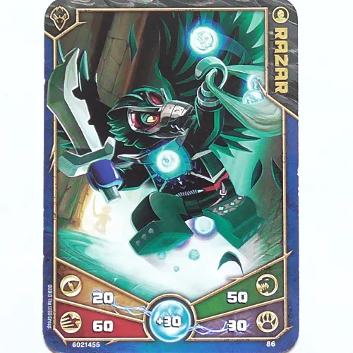 Trading Card, Legends of Chima Deck #1: 86 [Razar]