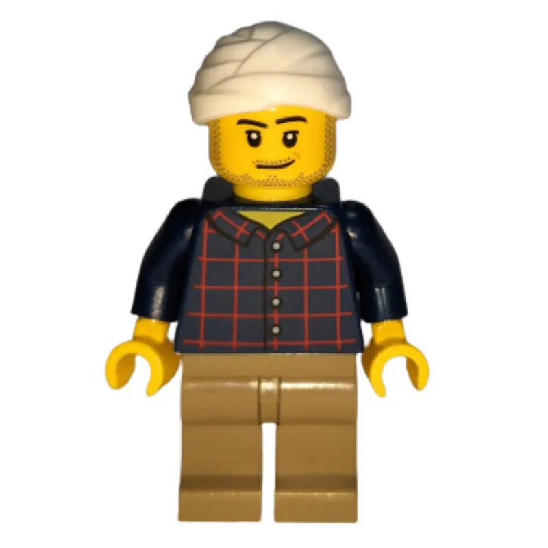 Dark Blue Torso, Dark Tan Legs, White Bandages on Head