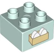 Duplo Brick 2 x 2 with Egg Carton print