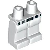 Hips and White Legs with Black Belt and Silver Buckle Print