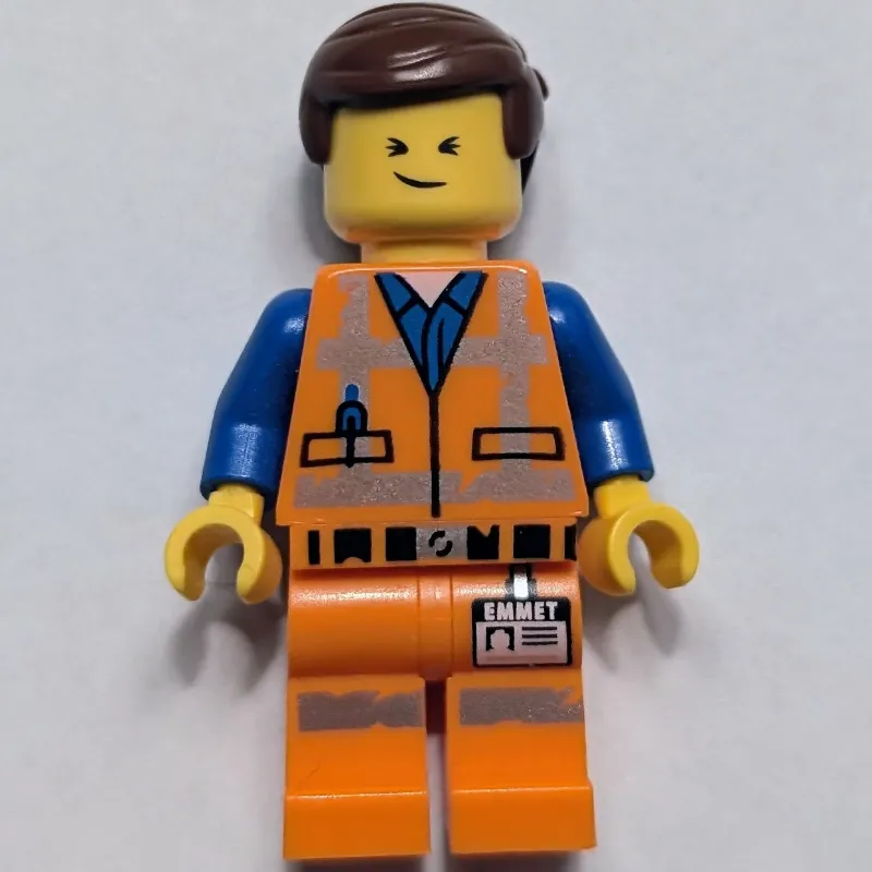 Emmet, Worn Outfit, Happy / Closed Eyes