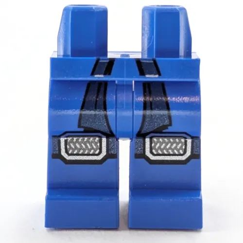 Hips and Blue Legs with Dark Blue Sash, Straps, Knee Pads Print