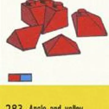 Sloping Ridge and Valley Bricks, Blue