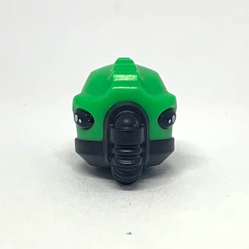 Minifig Head Special, Alien with Breathing Apparatus, Bright Green Skin Pattern