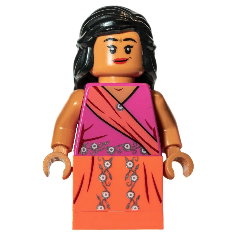 Padma Patil, Coral and Dark Pink Dress