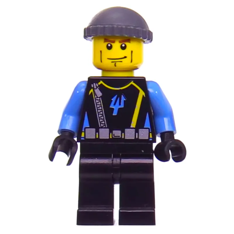 Aquaraider Diver 4 with Dark Bluish Gray Hat