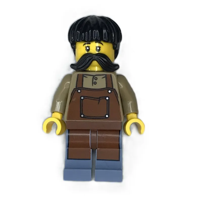 Fish Seller, Reddish Brown Apron