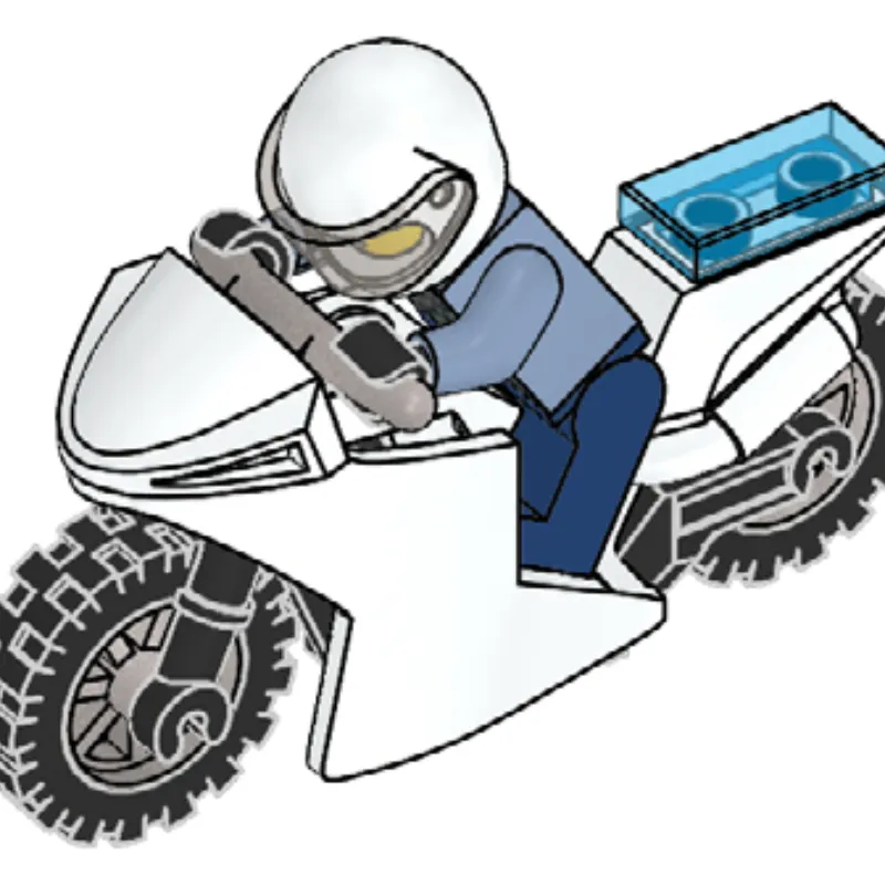 Policeman & Motorcycle