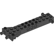 Technic Brick Special 12 x 2 with 2 Side and 2 End Pins, Technic Holes, and 4W Flared End