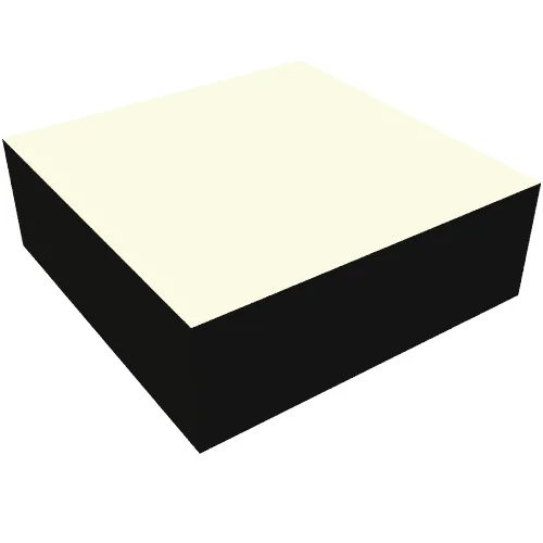 Tile 1 x 1 with White Square print