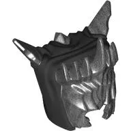 Helmet with Grill, Spiked Crown with Black Hood Pattern (Mouth of Sauron)