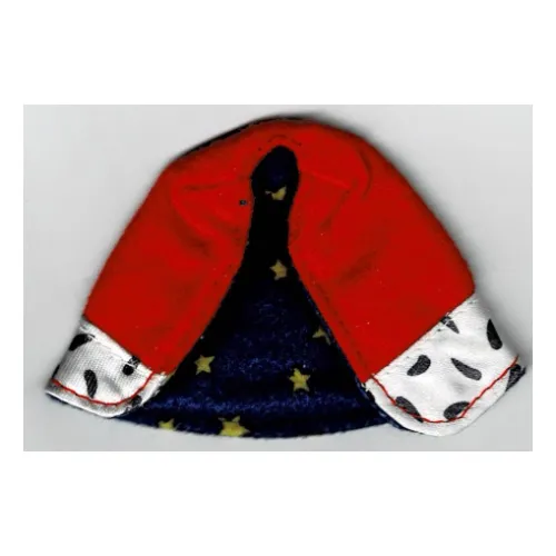 Duplo Cape with Blue Lining with Stars Print
