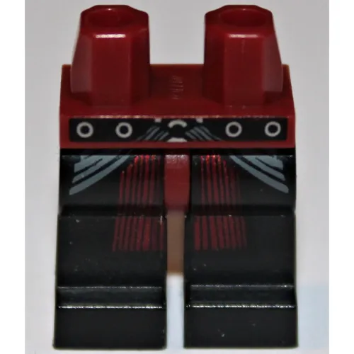 Hips and Black Legs with SW Belt and Dark Red Sash Print